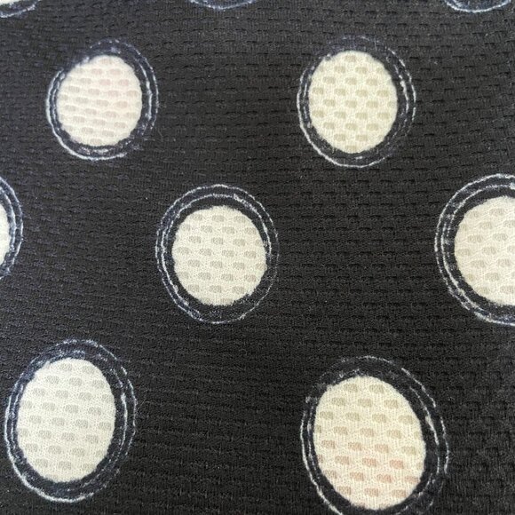 Brody Myles Sleeveless Circle Pattern Golf Top Navy White XS/S no sz/fabric tag - Picture 5 of 11